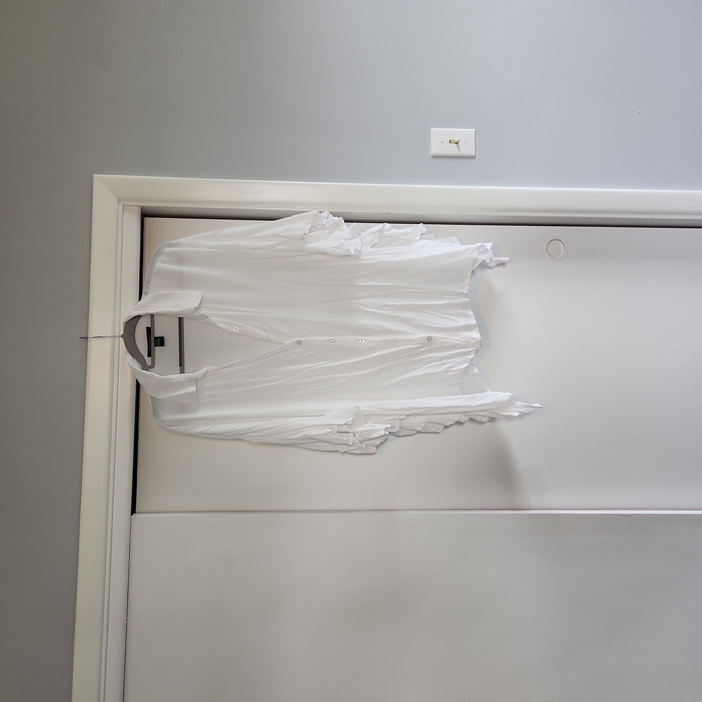 White Flowy Top